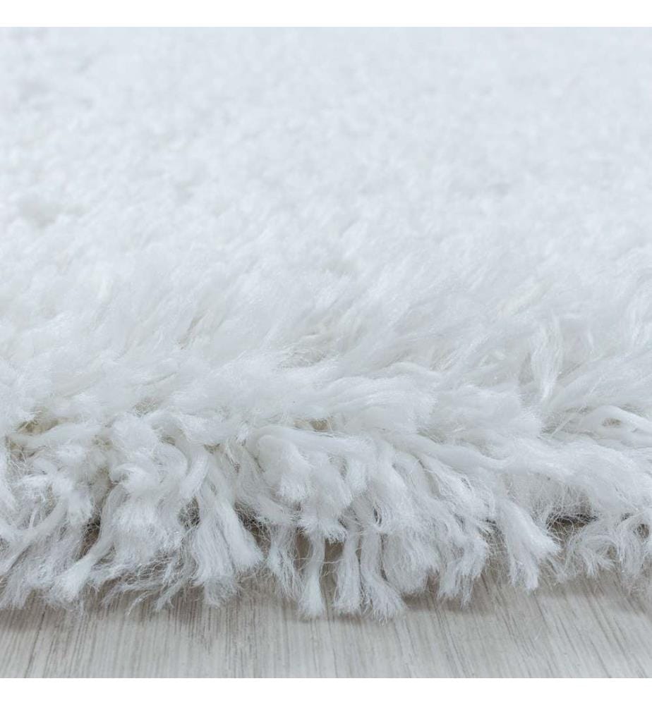 Tapis, blanc, 100% polyester, 200 x 200 cm