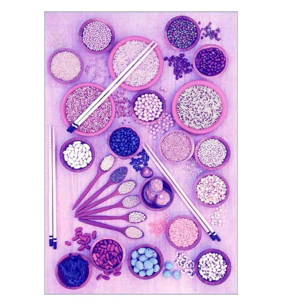 Teppich, Weiss, Rosa, Violett, 100% Polyester, 140 x 220 cm