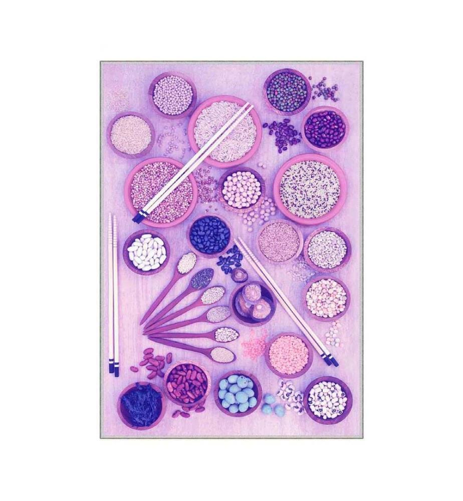 Teppich, Weiss, Rosa, Violett, 100% Polyester, 180 x 280 cm