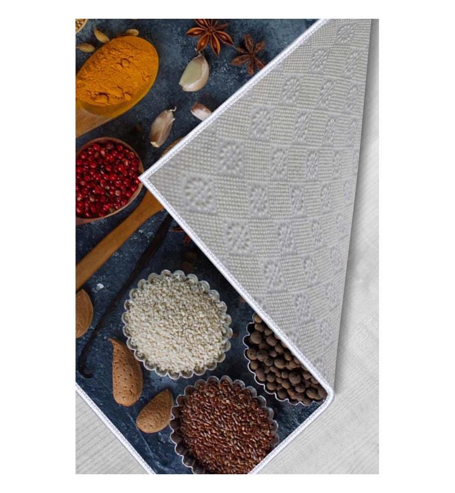 Teppich, Mehrfarbig, 100% Polyester, 80 x 50 cm