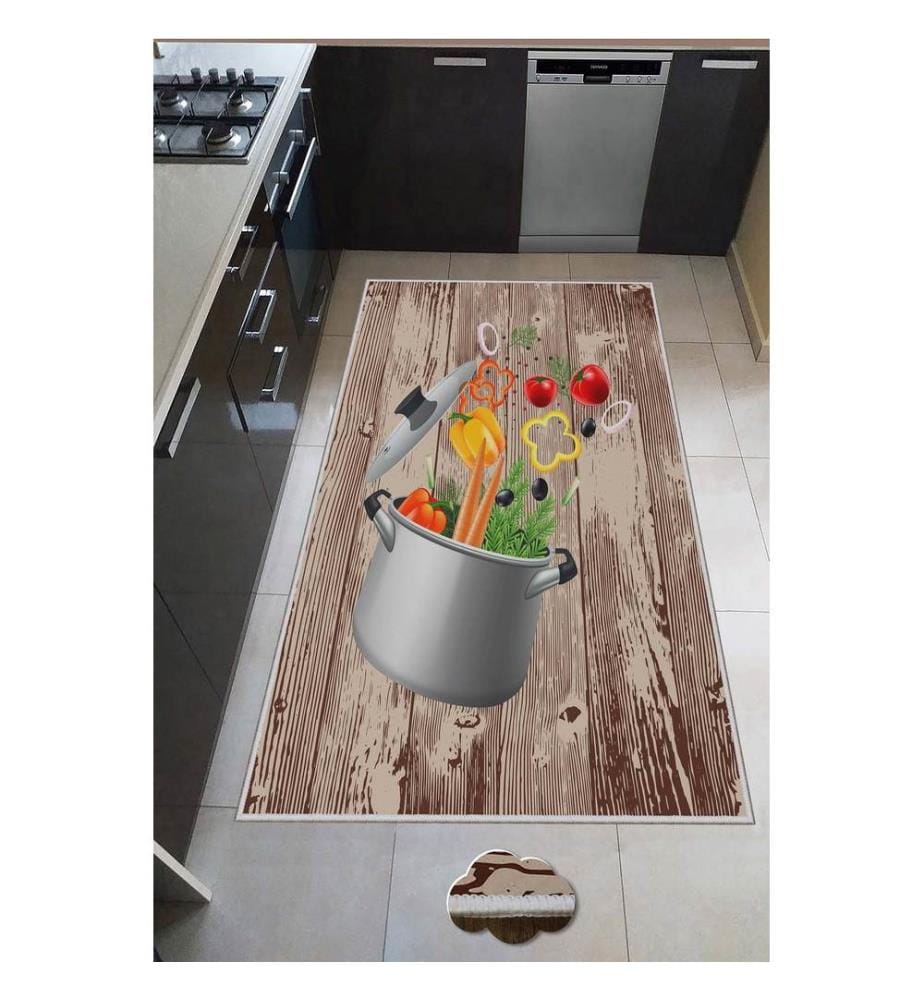 Teppich, Mehrfarbig, 100% Polyester, 80 x 50 cm