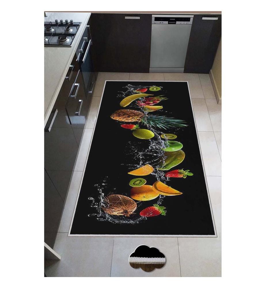 Teppich, Mehrfarbig, 100% Polyester, 80 x 50 cm