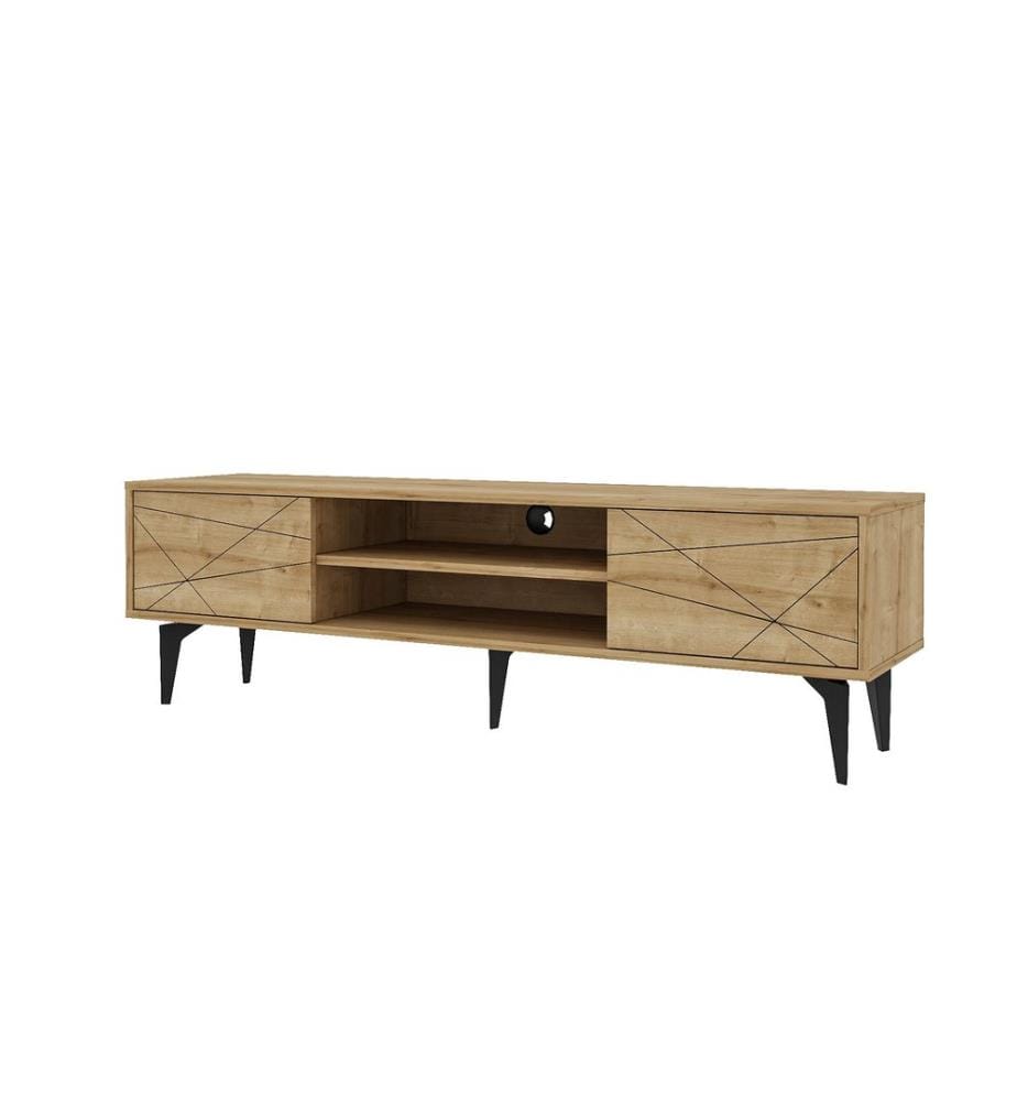 TV-Ständer, Sapphire Oak, 100 % MELAMINBESCHICHTETE SPANPLATTE