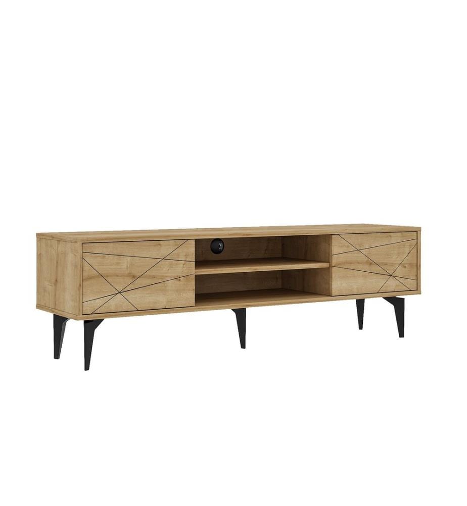 TV-Ständer, Sapphire Oak, 100 % MELAMINBESCHICHTETE SPANPLATTE