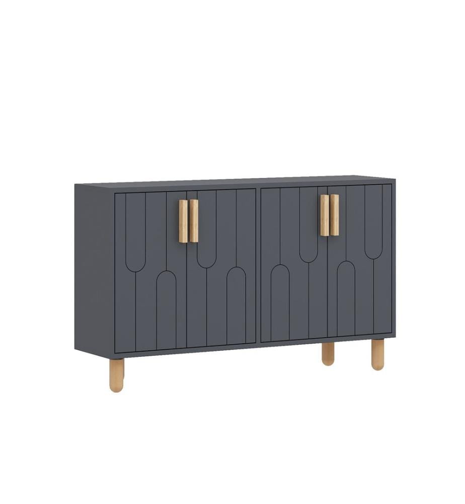 Console, antracite, 100% PANELLO MASSICCIO MELAMMINATO