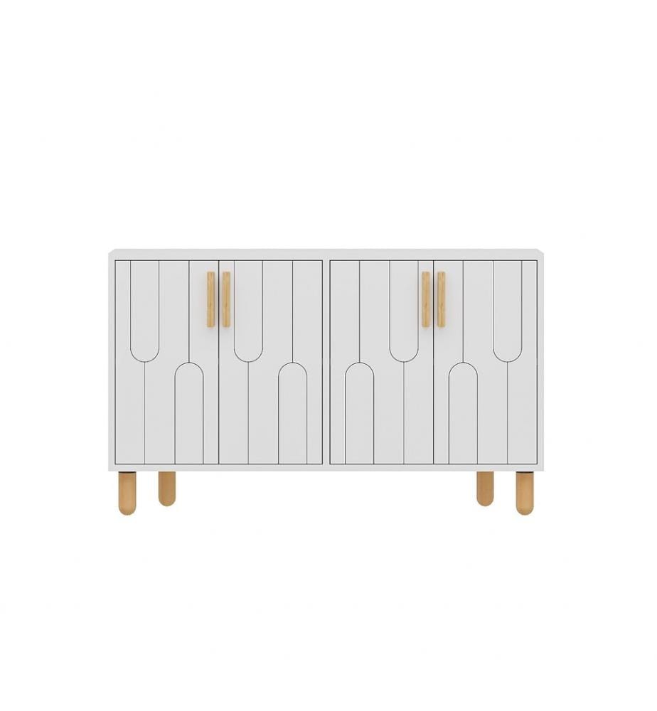 Konsole, weiss, 100 % MELAMINBESCHICHTETE SPANPLATTE