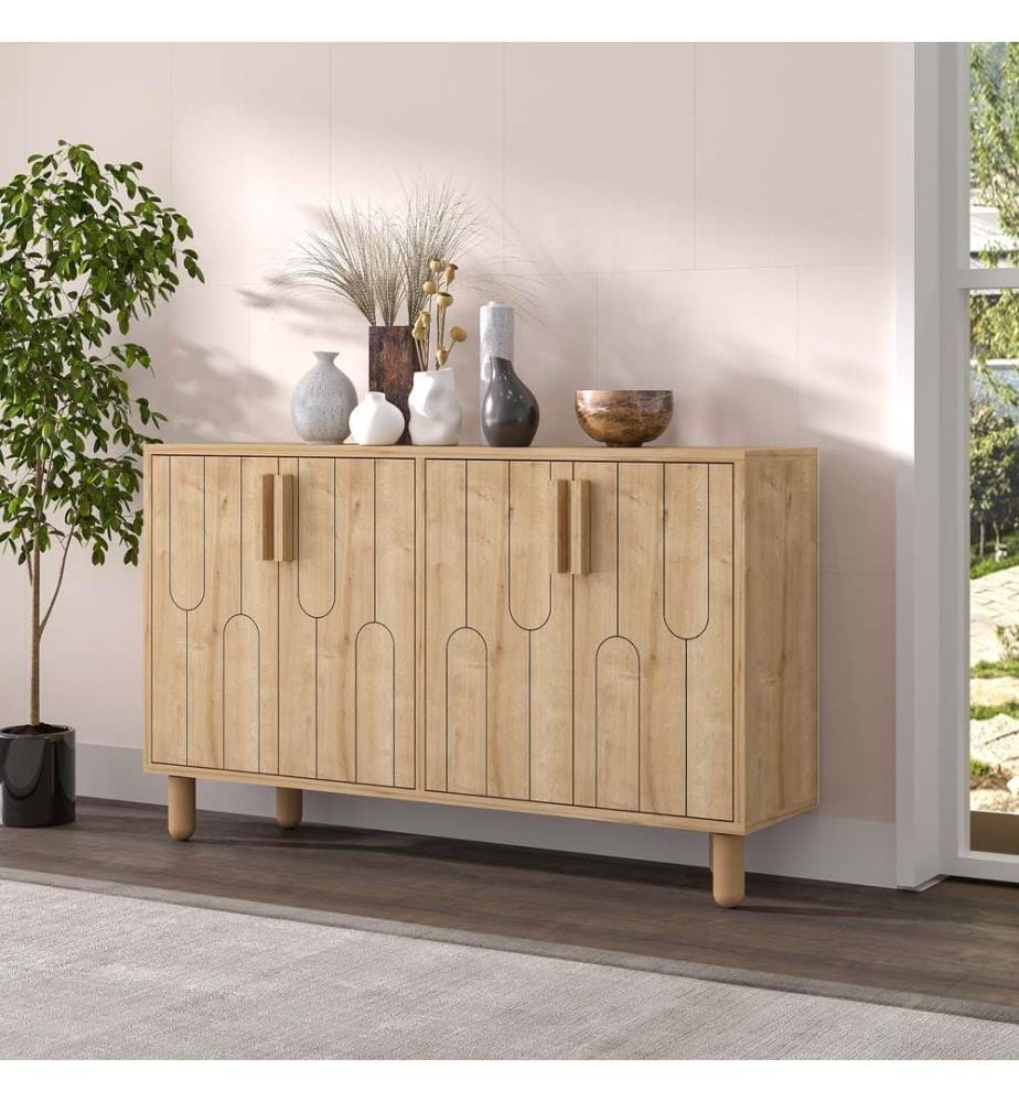 Konsole, Saphire Oak, 100 % MELAMINBESCHICHTETE SPANPLATTE