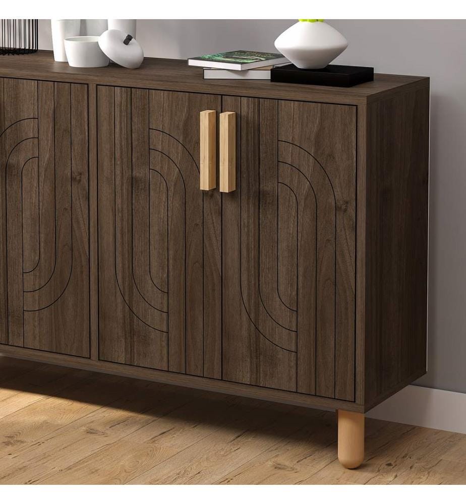 Console, Noce, 100% PANTOI DI MELAMMINA