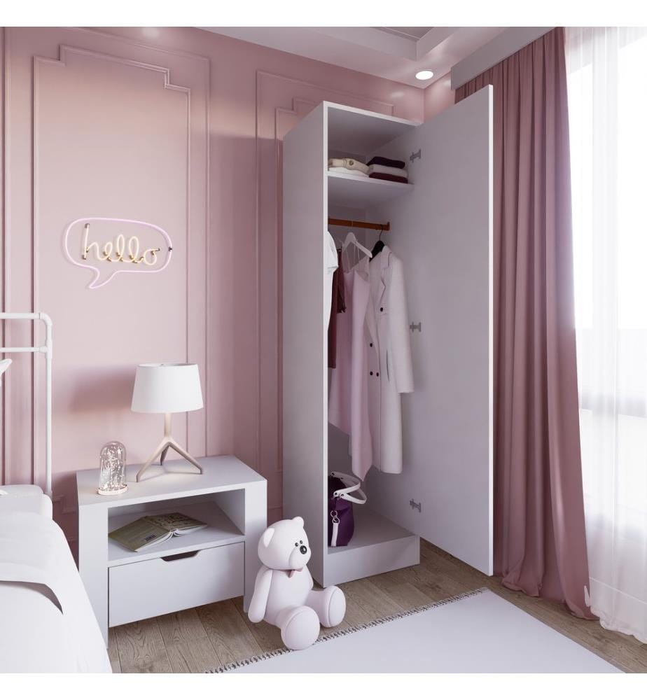 Armoire, blanc mat, 100% Melamine Particle Coated Board
