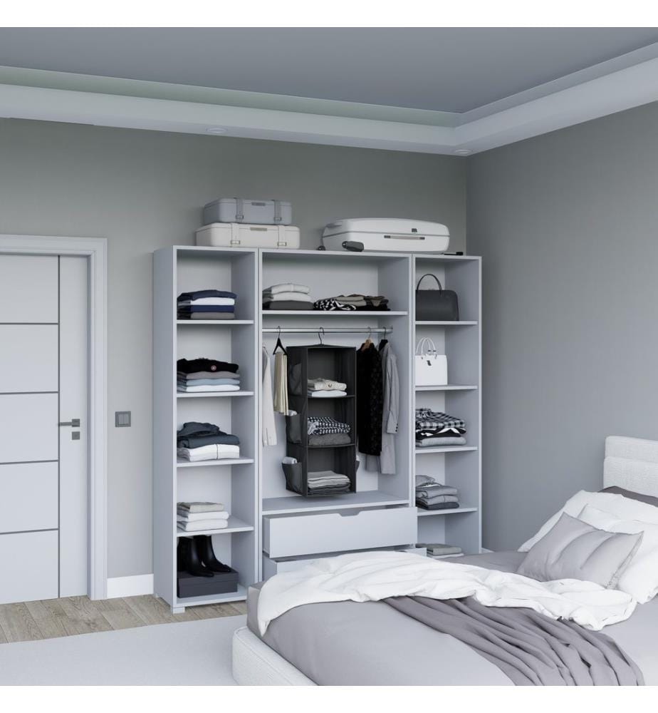 Armoire, blanc mat, panneau de particules 100 % mélaminé