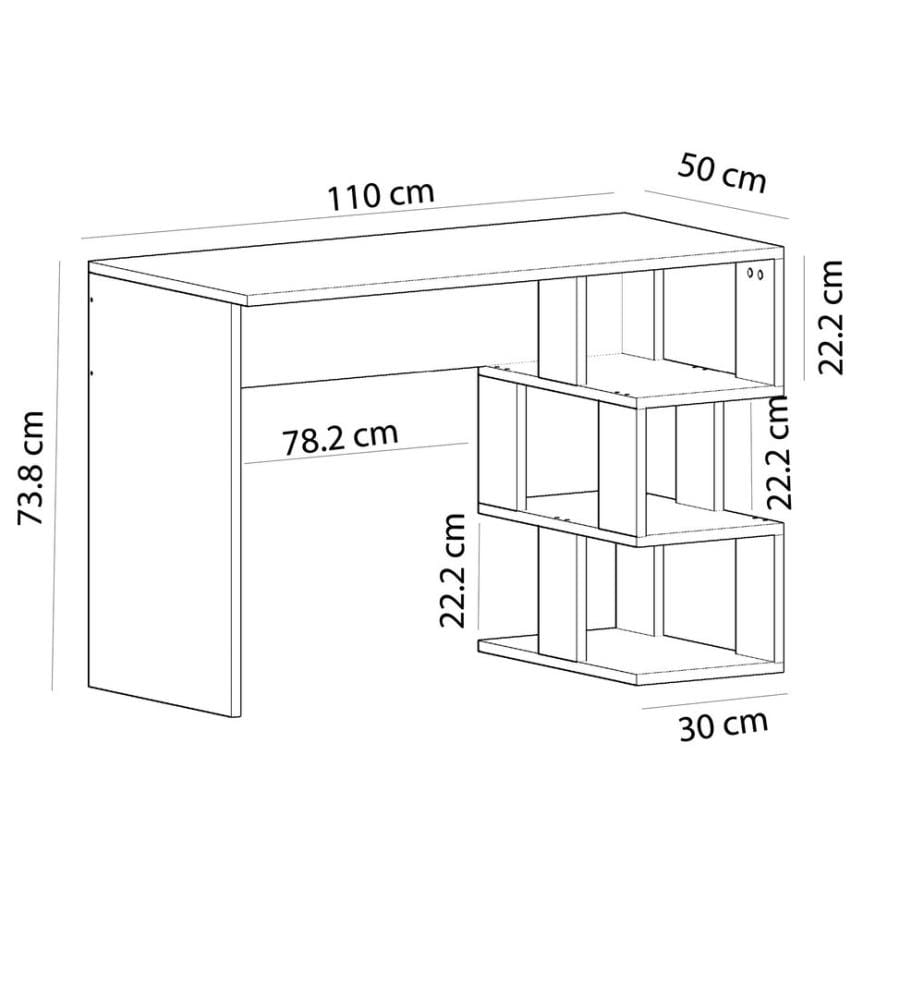 Blanc, Tables Basses, 73,8X110X50 cm, Plaque De Particules Enrobée De Mélamine