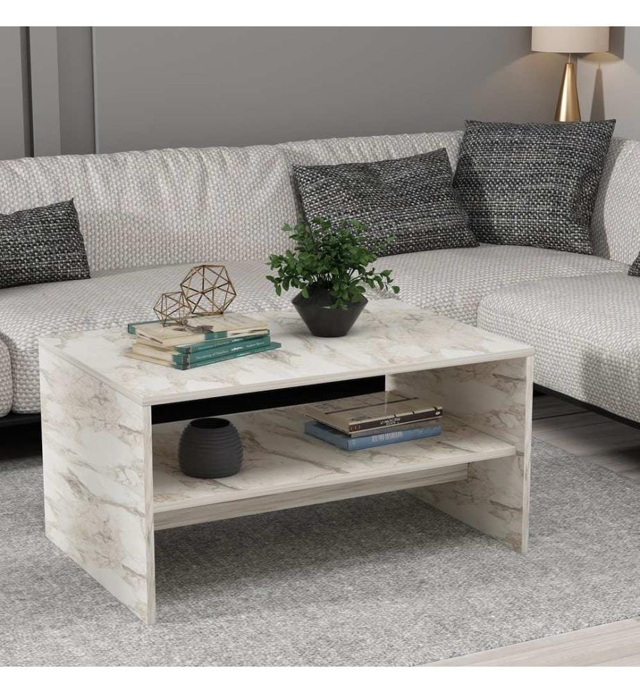 Couchtisch, Ephesus-Marmor, 100 % MELAMINBESCHICHTETE SPANPLATTE
