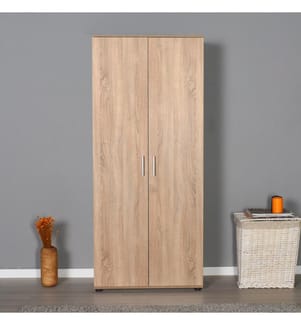 Brown, Armadi, 187X80X47 cm, Piastra Di Particelle Con Rivestimento A Melamina