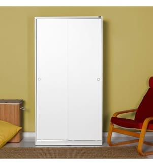 Bianco, Armadi, 182X94X52 cm, Piastra Di Particelle Con Rivestimento A Melamina