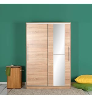 Marrone, Armadi, 187X120X40 cm, Piastra Di Particelle Con Rivestimento Melaminico
