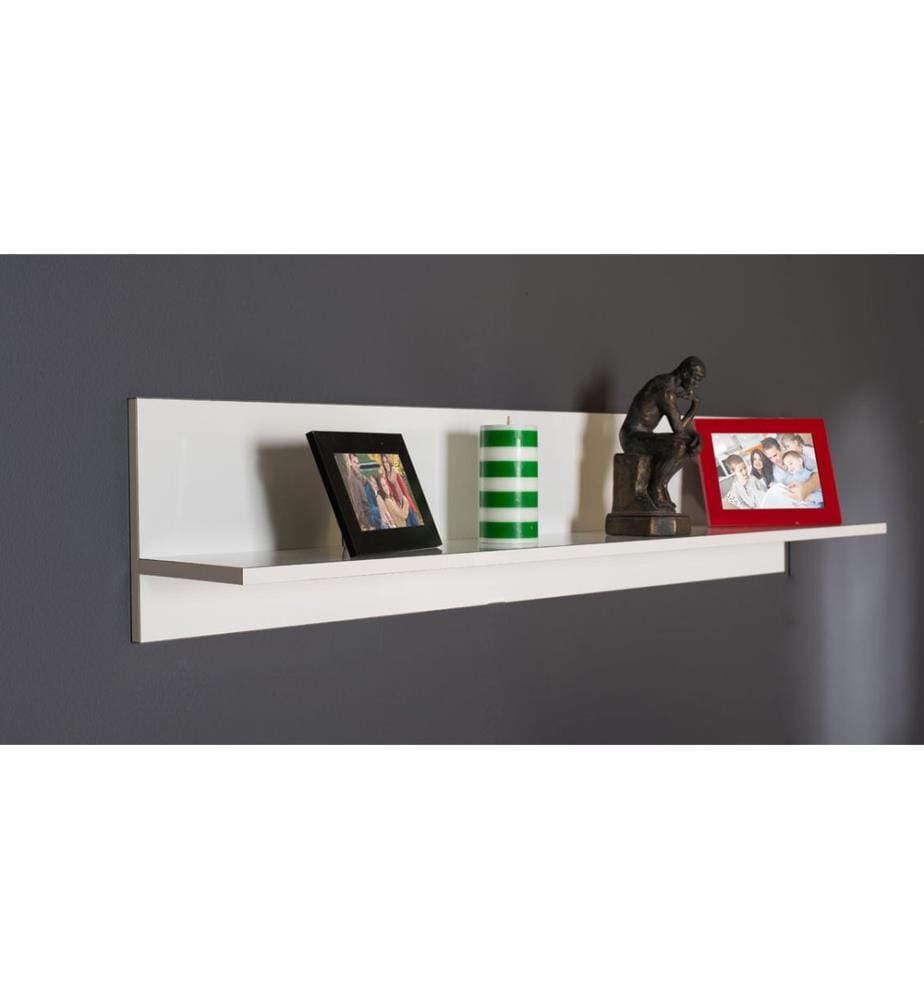 Wall Shelf, White, Melamine Coated Particle Board