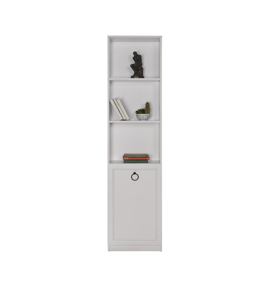 Bibliothèque, Blanc, Plaque De Particules Recouvertes De Mélamine