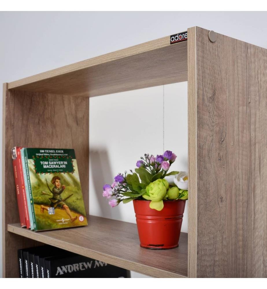 Bücherregal, heller Nussbaum, 100 % MELAMINBESCHICHTETE SPANPLATTE
