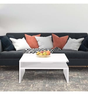 Couchtisch, Diamantweiss, 100 % MELAMINBESCHICHTETE SPANPLATTE