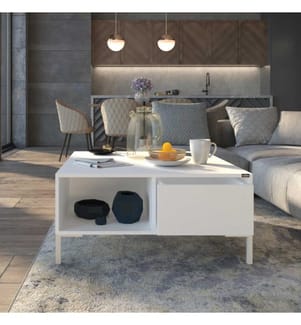 Couchtisch, Diamantweiss, 100 % MELAMINBESCHICHTETE SPANPLATTE