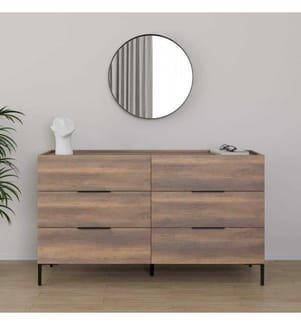 Kommode, Nussbaum, 100 % MELAMINBESCHICHTETE SPANPLATTE