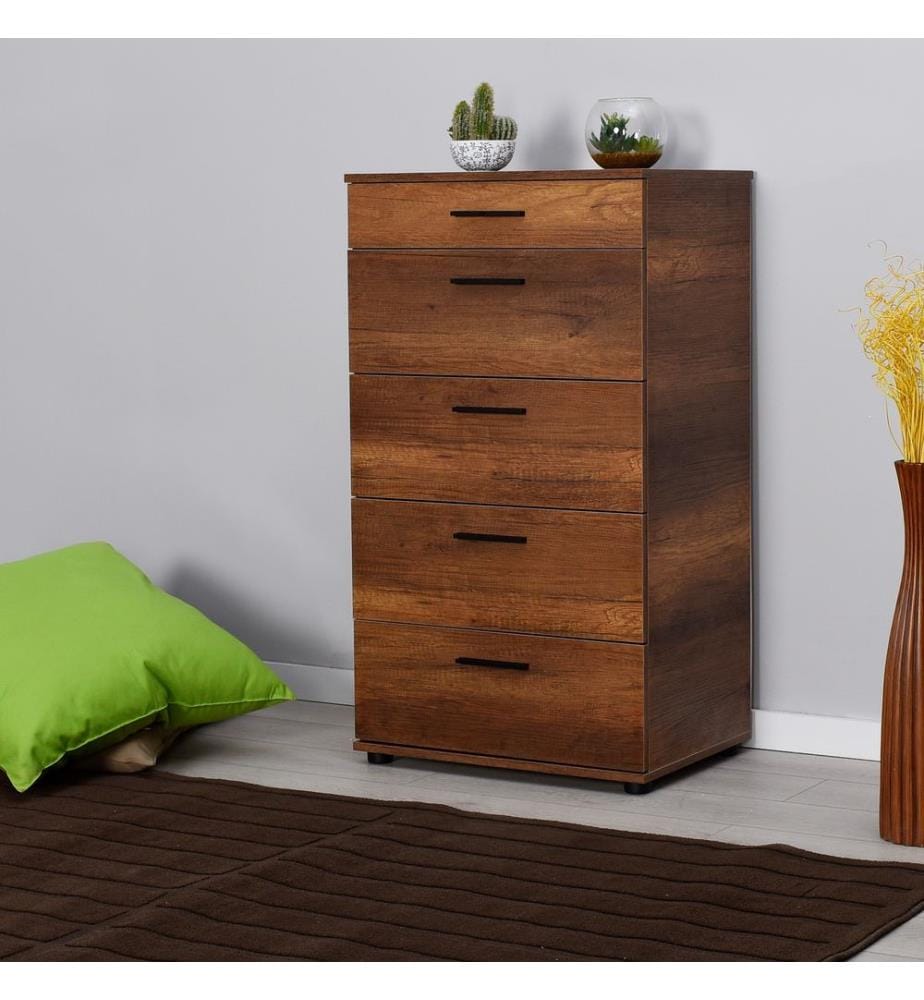 Kommode, Nussbaum, 100 % MELAMINBESCHICHTETE SPANPLATTE