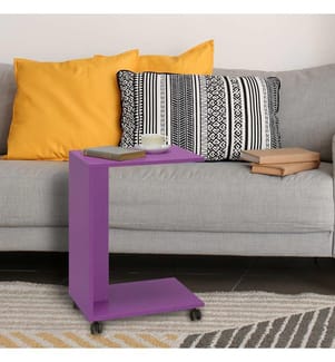 Tavolino, Viola, Pannello di particelle rivestito in melamina