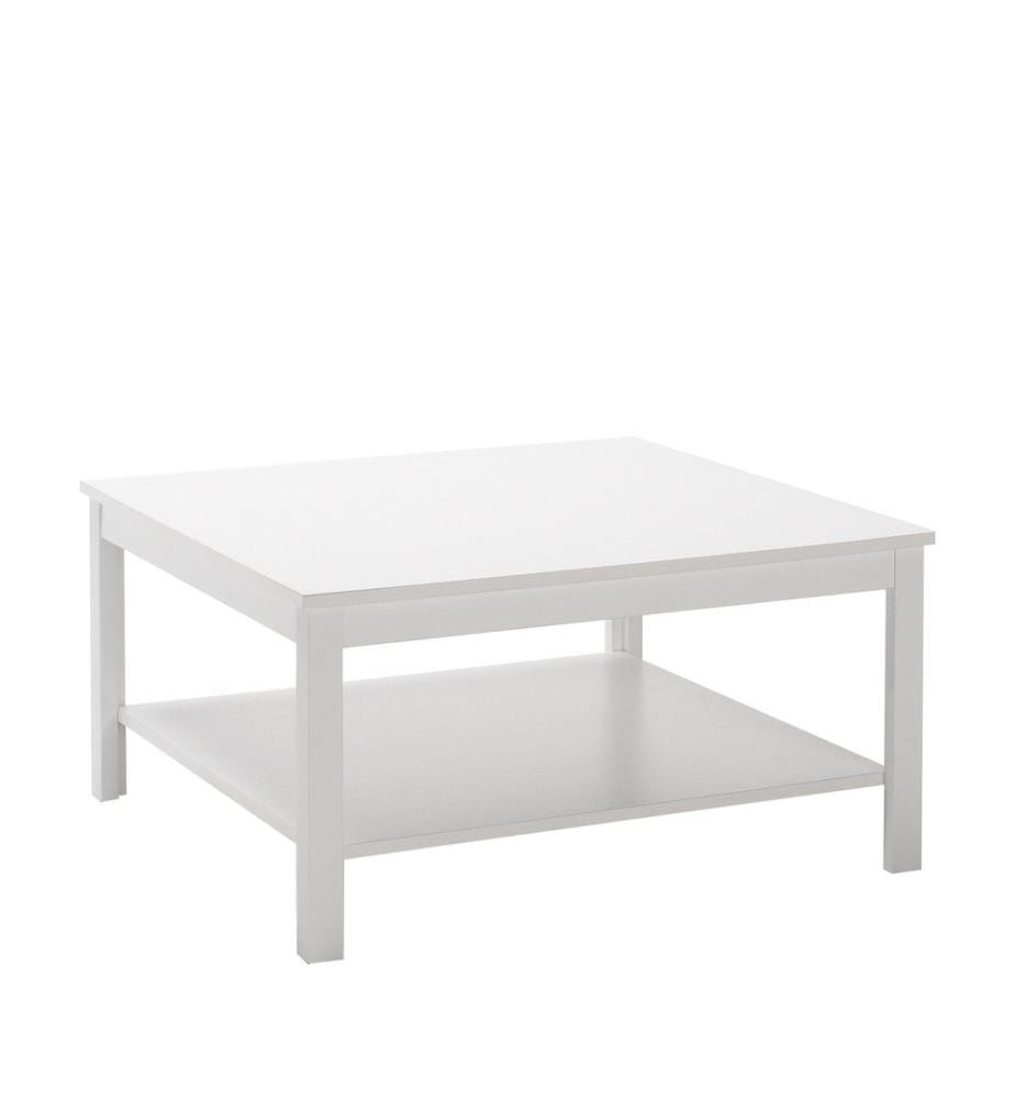 Table basse, blanc, panneau de particules mélaminé