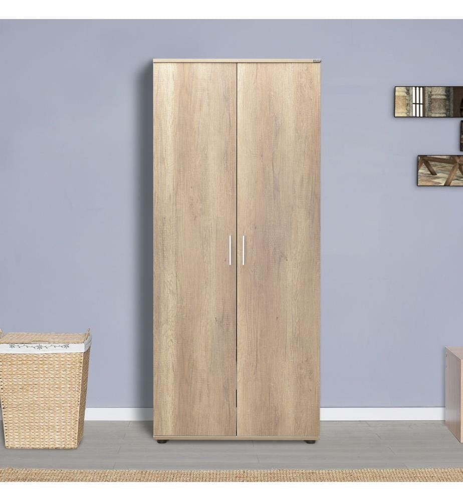 Armoire, noyer clair, panneau de particules 100 % mélaminé