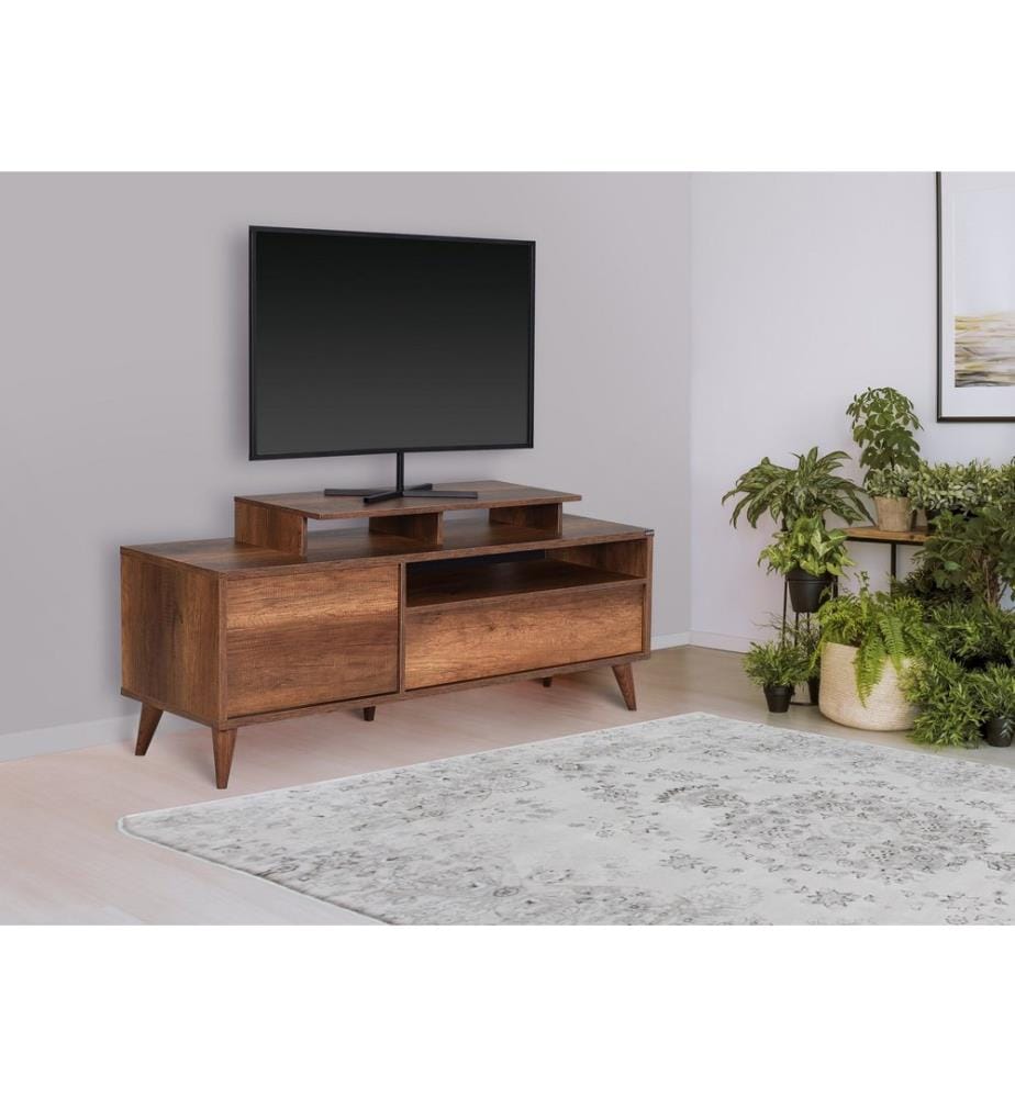 TV-Ständer, Walnuss, 100 % MELAMINBESCHICHTETE SPANPLATTE