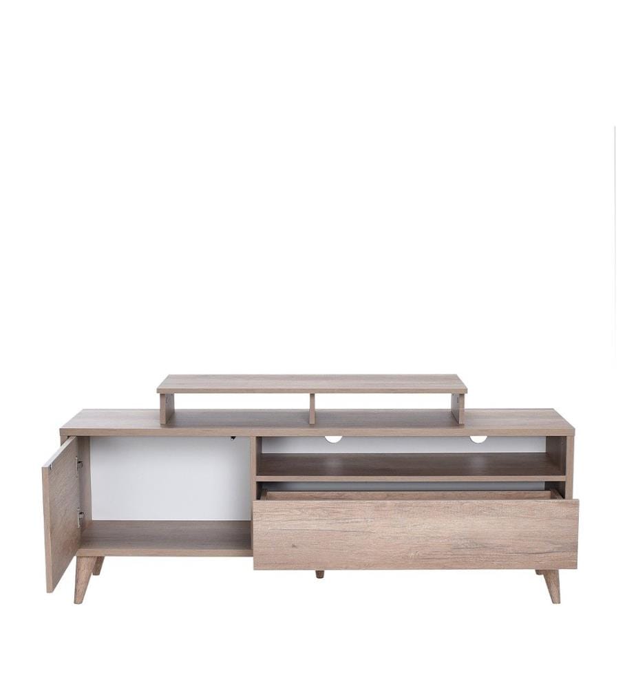 TV-Ständer, heller Nussbaum, 100 % MELAMINBESCHICHTETE SPANPLATTE