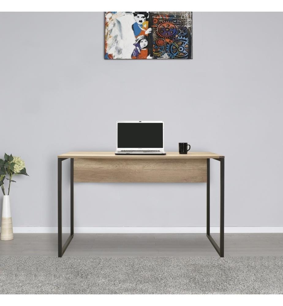 Bureau, noyer clair, 100 % PANNEAU DE PARTICULES REVÊTU DE MÉLAMINE