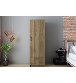 Colore In Noce, Armadi, 187X60X47,1 cm, Piastra Di Particelle Con Rivestimento Melamina
