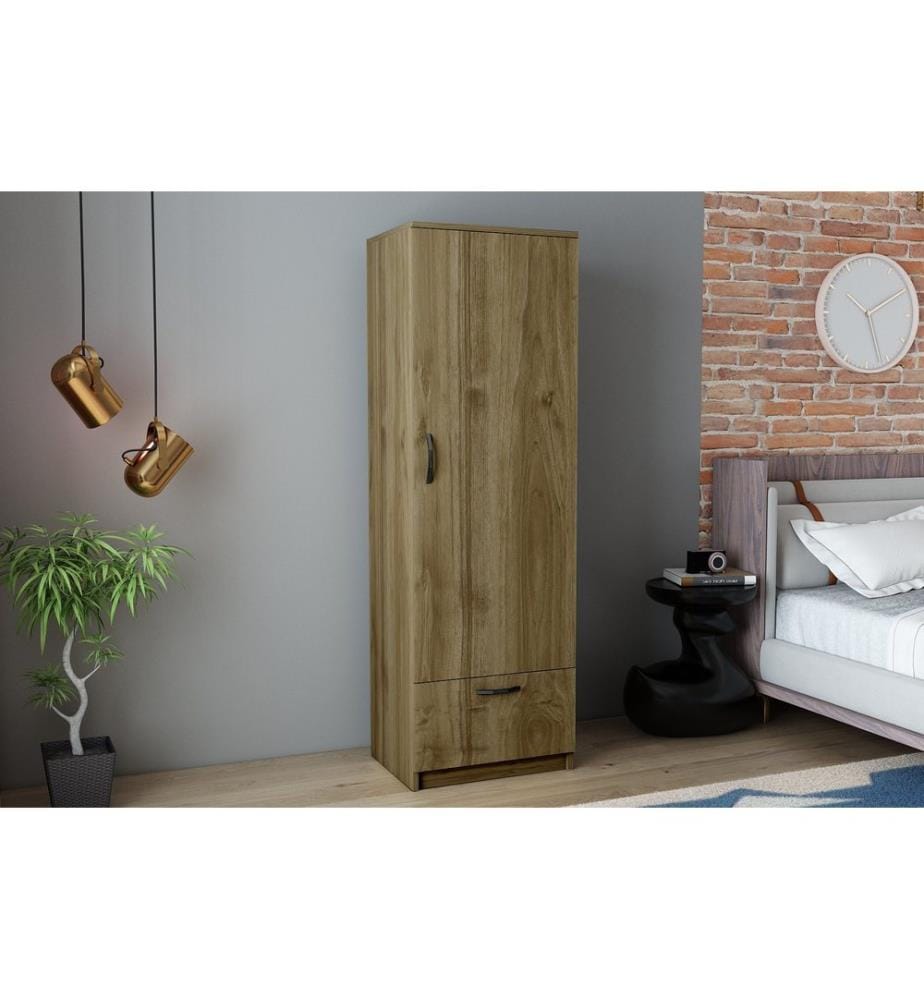 Wardrobe, Walnut, Melamine Coated Particle Board