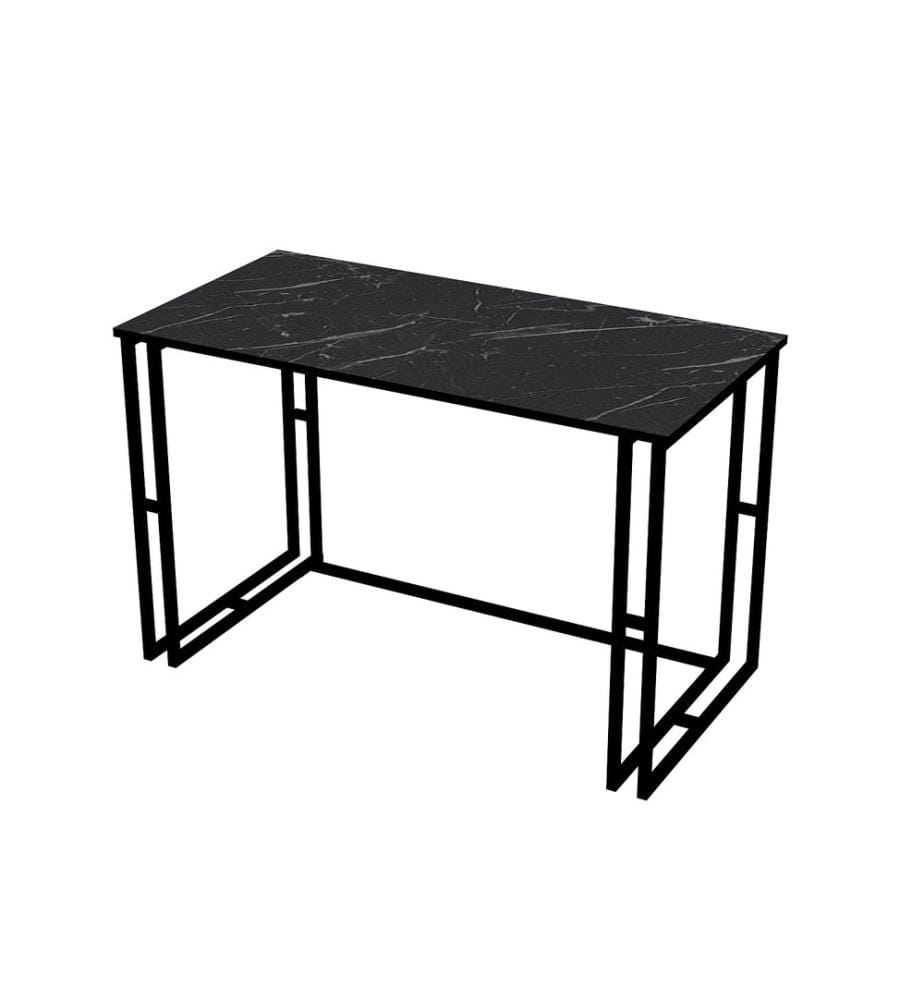 Study Desk, Black, Melamine Coated Particle Board
