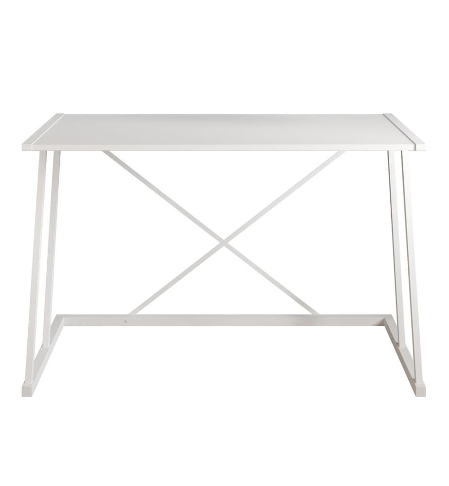 Study Desk, White, Melamine Coated Particle Board