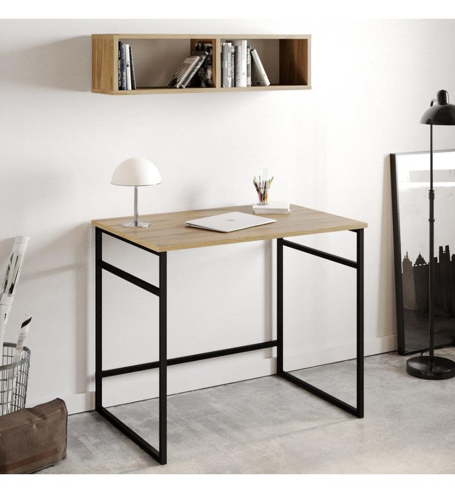 Chêne, Noirs, Tables Basses, 75X90X60 cm, Assiette De Particules Enrobée De Mélamine