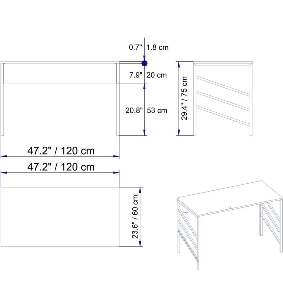 Or, Blanc, Tables Basses, 75X120X60 cm, Plaque De Particules Enrobée De Mélamine