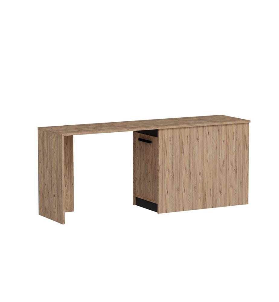 Arbeitstisch, Atlantic Pine, Anthrazit, Spanplatte mit Melaminharzbeschichtung