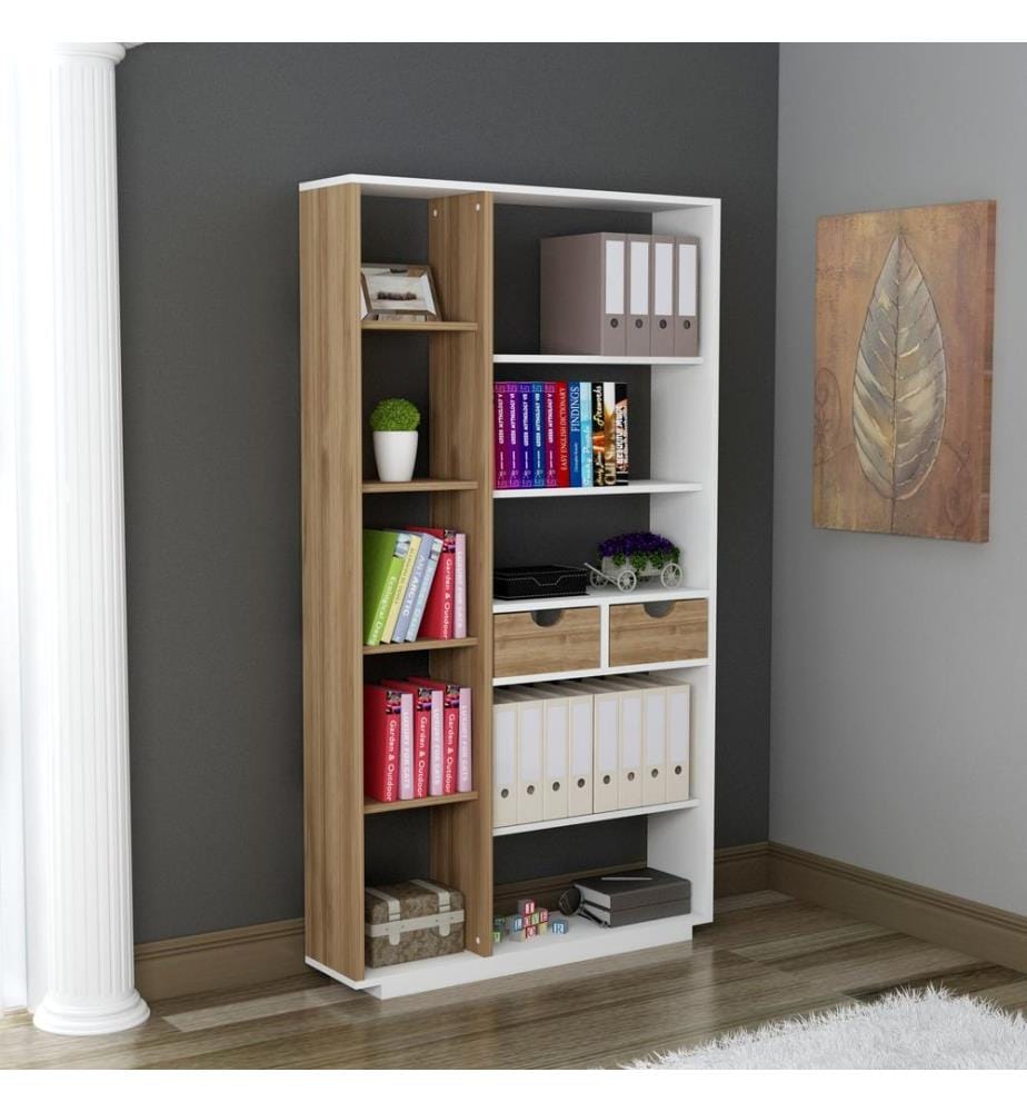 Bookshelf, WhiteWalnut, Melamine Coated Particle Board