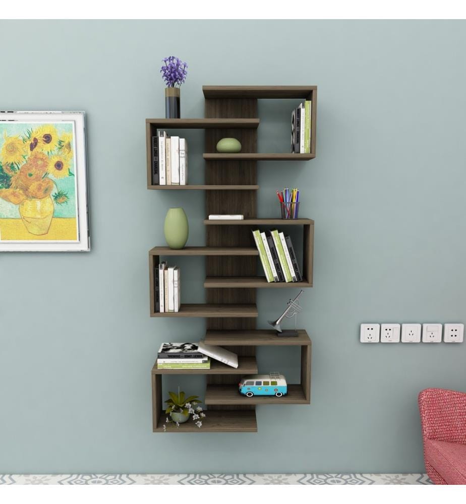 Bookshelf, Walnut, Melamine Coated Particle Board