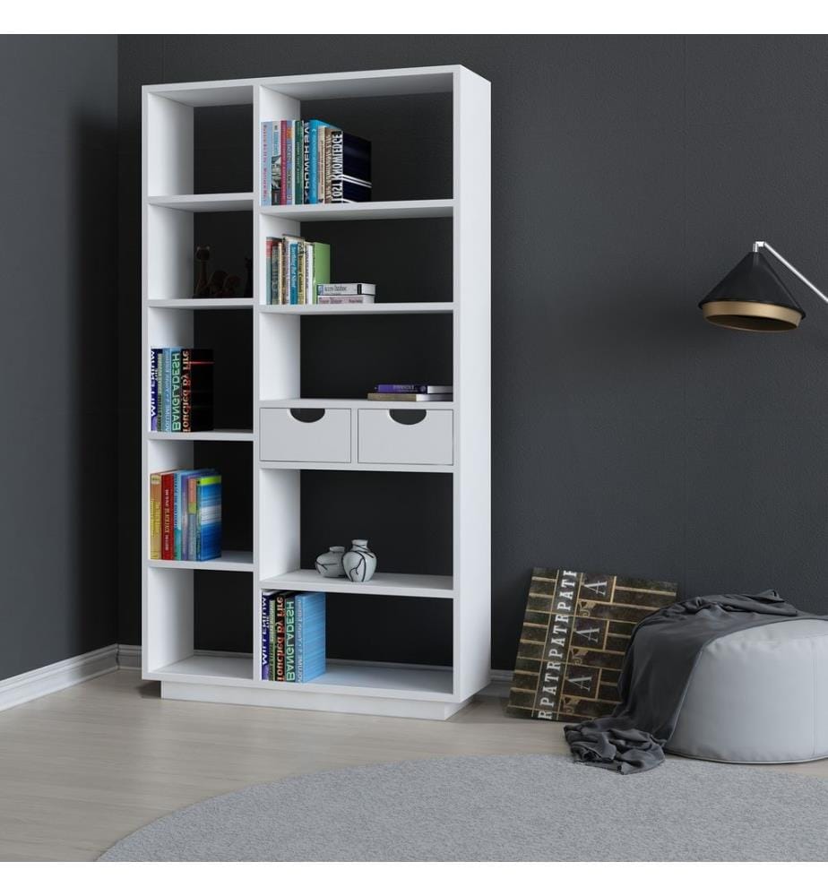 Bookshelf, White, Melamine Coated Particle Board
