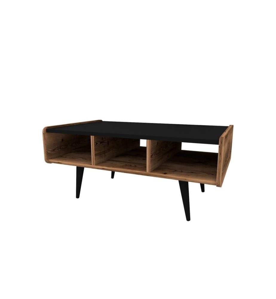 Table basse, Noyer clair, Panneau de particules mélaminé
