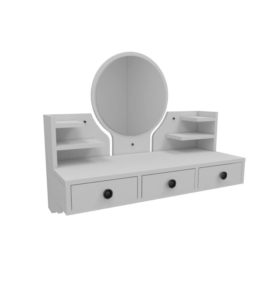 Make-Up Table, White, Melamine Coated Particle Board