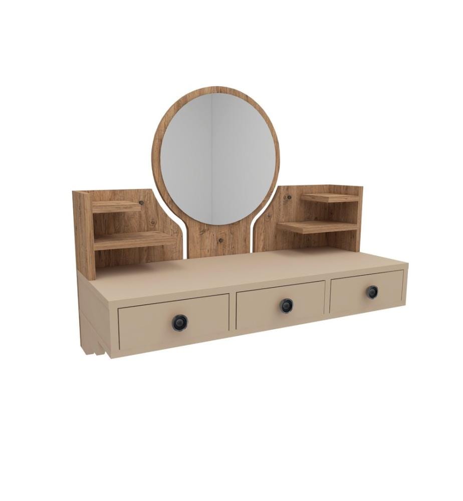 Make-Up Table, Atlantic Pine, Beige, Melamine Coated Particle Board