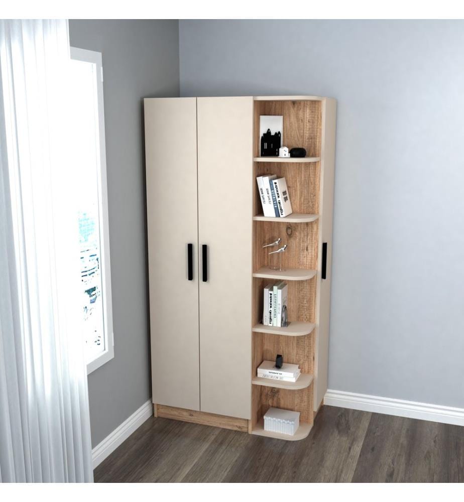 Armoire, Pin Atlantique, Beige, Panneau de particules mélaminé