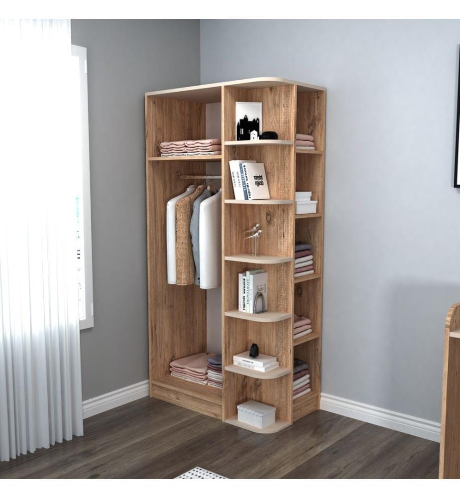 Armoire, Pin Atlantique, Beige, Panneau de particules mélaminé