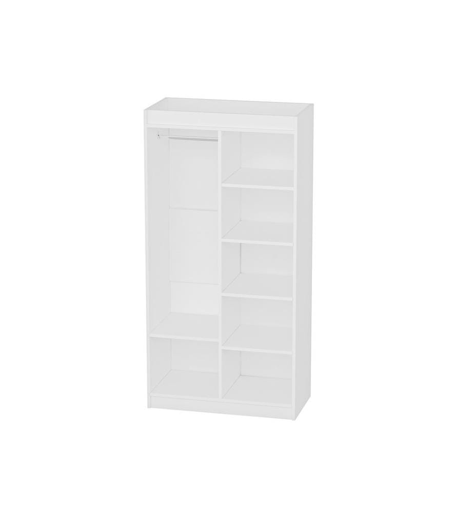 Armoire, blanche, panneau de particules 100 % mélaminé