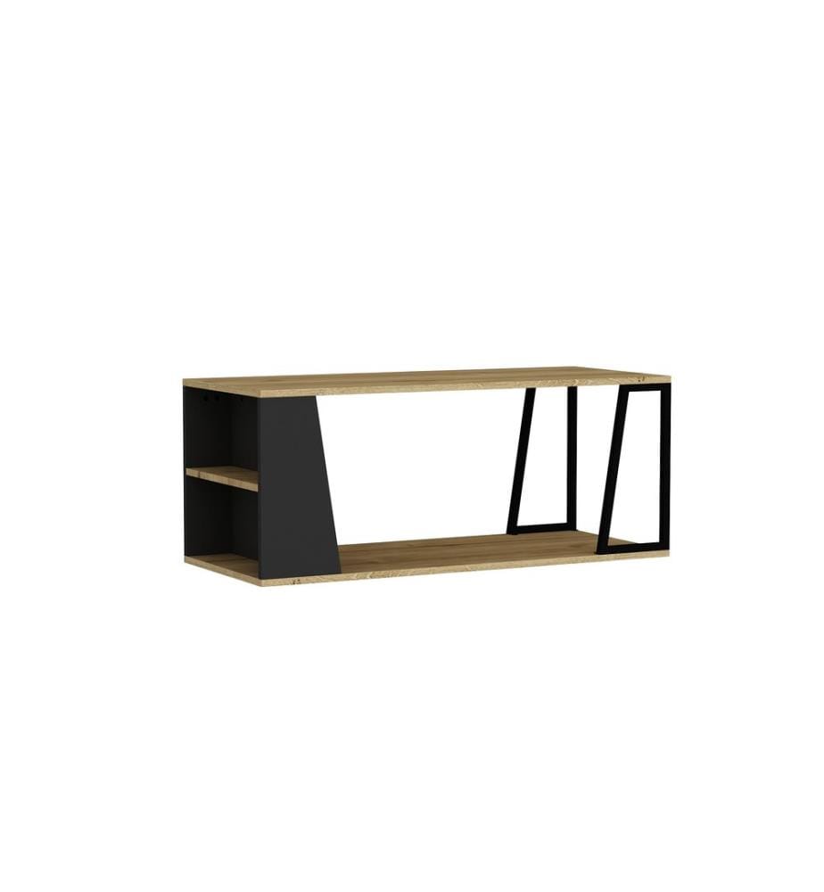 Table basse, Saphir, Noir, 100% Melamine Particle Board