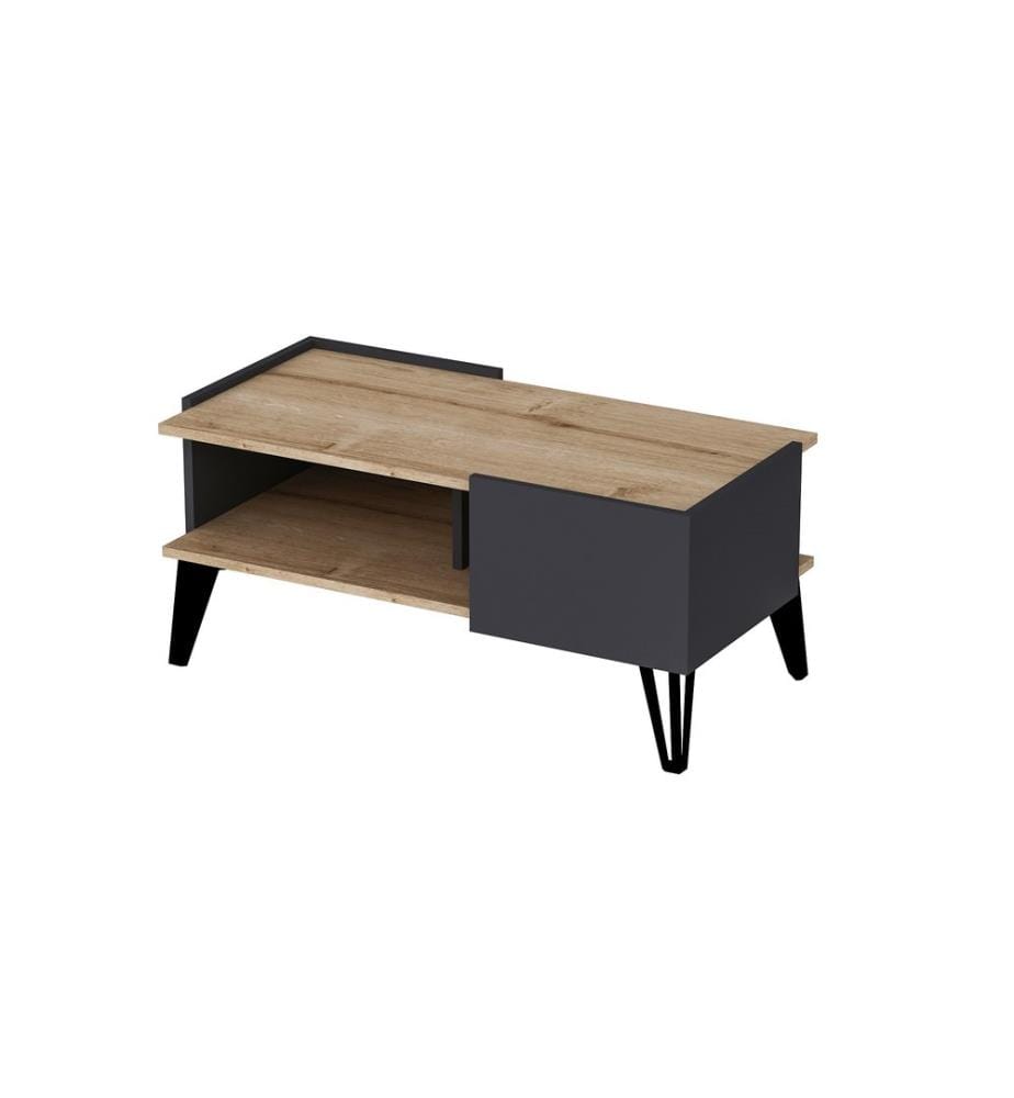 Couchtisch, Saphir, Anthrazit, 100% Melamine beschichtete Spanplatte